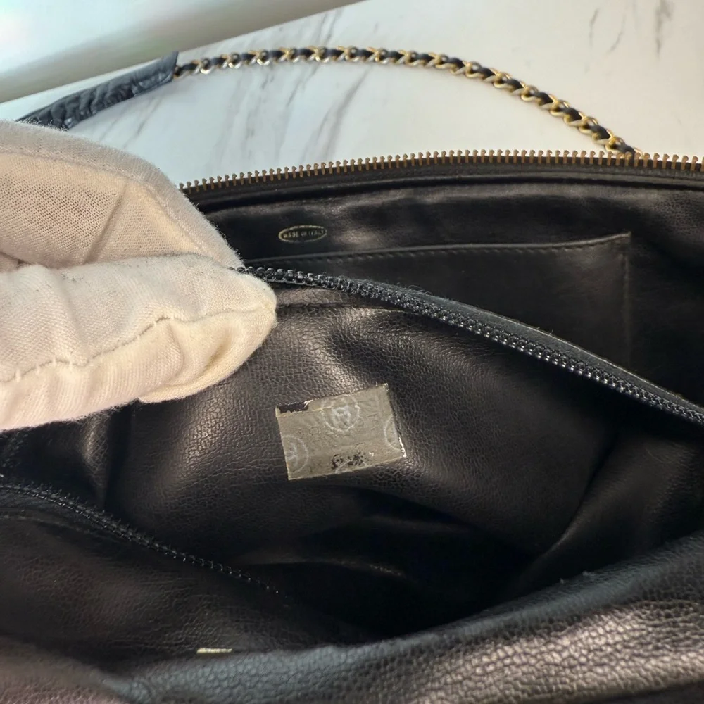 CHANEL Lambskin Quilted Vanity Train Case Shoulder Bag Black - Picture 14 of 14